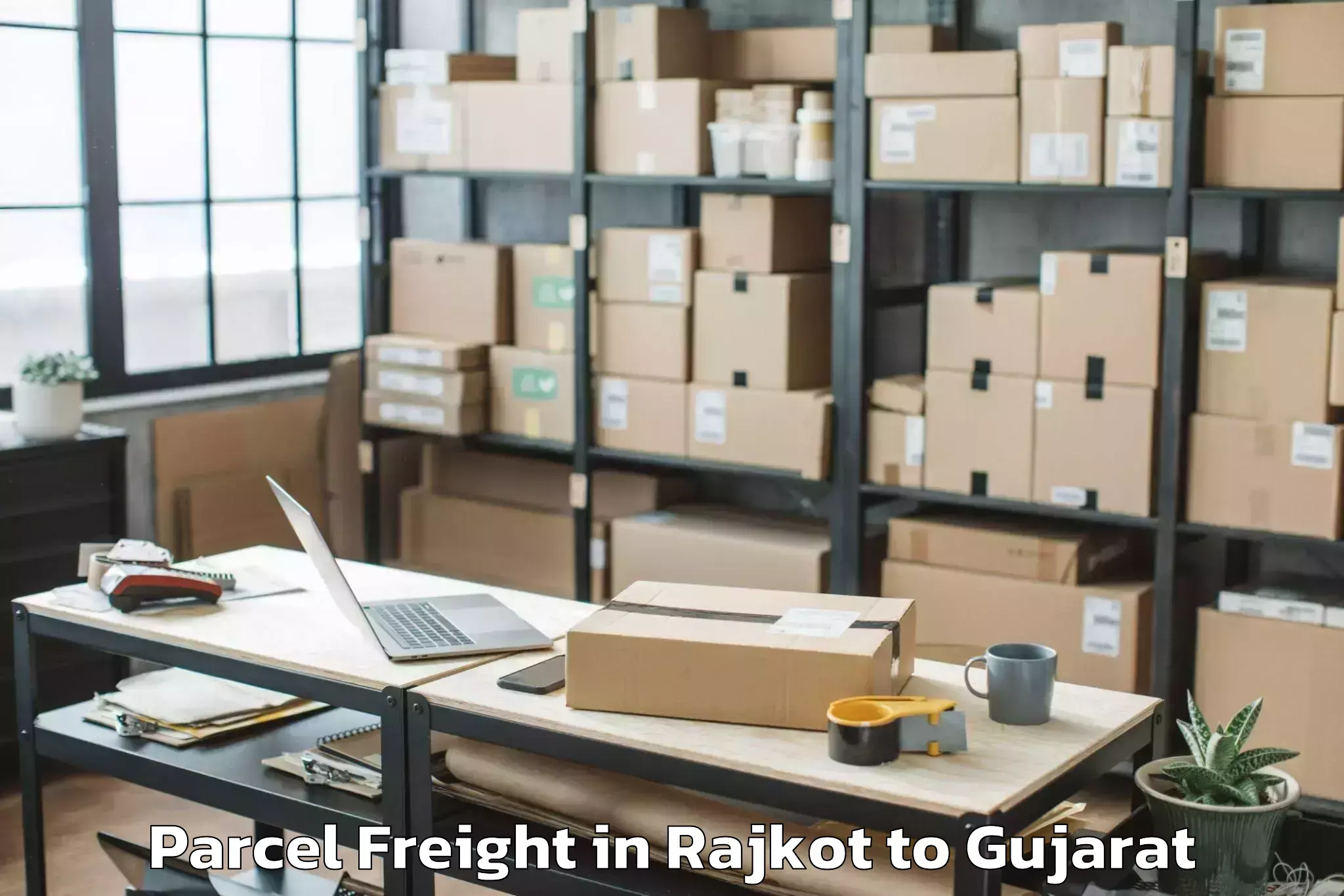 Rajkot to Lunavada Parcel Freight